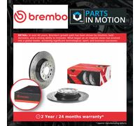 2x Brake Discs Pair fits SKODA KODIAQ NS7 Rear 1.4 1.5 2.0 2.0D 2016 on 300mm