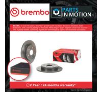 2x Brake Discs Pair fits TOYOTA COROLLA CROSS 2.0 Rear 2022 on 281mm Set Brembo