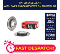 2x Brake Discs Pair fits VW GOLF Mk4 1.8 Rear 98 to 06 239mm Set Brembo Quality