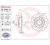 2x Brake Discs Pair fits VW GOLF Rear 03 to 20 256mm Set Brembo 1K0615601AC New