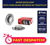 2x Brake Discs Pair fits VW GOLF Rear 03 to 20 256mm Set Brembo 1K0615601AC New