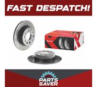 2x Brake Discs Pair fits VW SCIROCCO Mk3 Rear 1.4 2.0 2.0D 08 to 17 253mm Set