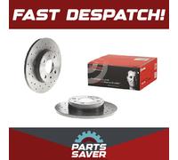 2x Brake Discs Pair Rear 240mm 08.5085.31 Brembo Set 51885456 5741447 Quality
