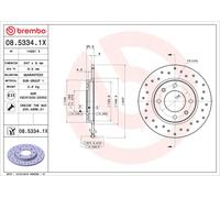 2x Brake Discs Pair Rear 247mm 08.5334.1X Brembo Set 1618860980 169115 E169115