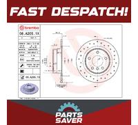2x Brake Discs Pair Rear 296mm 08.A205.1X Brembo Set 34214031275 34214031725 New