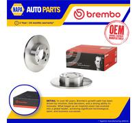 2x Brake Discs Pair Solid 227mm 08.3636.10 Brembo Set 4139010 4208311 4385812