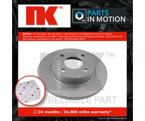 2x Brake Discs Pair Solid 234mm 312237 NK Set 40206018VA 402065F001 402065F003