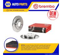2x Brake Discs Pair Solid 247mm 08.2985.10 Brembo Set 1618859680 169001 424995