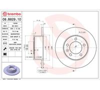 2x Brake Discs Pair Solid 305mm 08.B829.10 Brembo Set 4320600Q0A 4320600Q0J New
