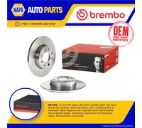 2x Brake Discs Pair Solid fits ALFA ROMEO 146 930 1.9D Rear 94 to 99 240mm Set