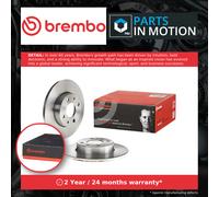 2x Brake Discs Pair Solid fits ALFA ROMEO 155 167 2.0 Rear 95 to 97 240mm Set