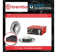 2x Brake Discs Pair Solid fits ALFA ROMEO 155 167 Rear 92 to 97 240mm Set Brembo