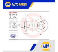 2x Brake Discs Pair Solid fits ALFA ROMEO 33 907 1.5 Rear 90 to 94 With ABS Set