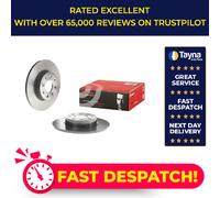 2x Brake Discs Pair Solid fits ALFA ROMEO MITO 955 1.6D Rear 08 to 15 251mm Set