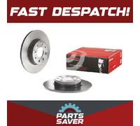 2x Brake Discs Pair Solid fits ALFA ROMEO MITO 955 1.6D Rear 08 to 15 251mm Set