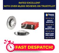 2x Brake Discs Pair Solid fits ALFA ROMEO MITO 955 9 Rear 11 to 18 251mm Set New