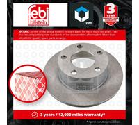 2x Brake Discs Pair Solid fits AUDI 100 S4 C4 Rear 2.2 4.2 91 to 94 244.4mm Set