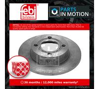 2x Brake Discs Pair Solid fits AUDI 80 B2 2.2 Rear 82 to 84 KK 245mm Set Febi