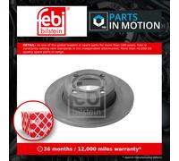 2x Brake Discs Pair Solid Front 256mm 10915 Febi Set 895615301 Quality New