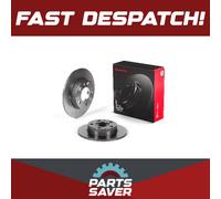 2x Brake Discs Pair Solid fits AUDI A1 Rear 2010 on 230mm Set Brembo 1J0615601