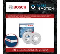 2x Brake Discs Pair Solid fits VW POLO Rear 2001 on 232mm Set Bosch L6QD615601