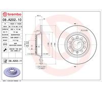2x Brake Discs Pair Solid fits AUDI A3 8P1, 8P7, 8PA Rear 03 to 13 282mm Set New