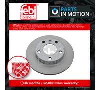 2x Brake Discs Pair Solid fits AUDI A4 B7 2.0D Rear 04 to 09 245mm Set Febi New