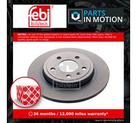 febi bilstein 36234 Brake Disc Set (2 Brake Disc) rear, full, No. of Holes 5