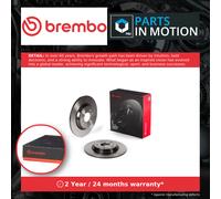 2x Brake Discs Pair Solid fits AUDI A4 B8 2.0 Rear 08 to 15 300mm Set Brembo New