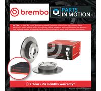 2x Brake Discs Pair Solid fits AUDI A6 C5 3.7 Rear 99 to 05 AQG 245mm Set Brembo