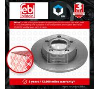 febi bilstein 09077 Brake Disc Set (2 Brake Disc) rear, full, No. of Holes 5