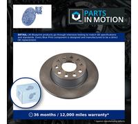 2x Brake Discs Pair Solid Rear 272mm ADBP430012 Blue Print Set 5Q0615601 Quality