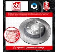 2x Brake Discs Pair Solid fits AUDI Q2 GA Rear 2016 on 272mm Set 1K0615601AA New