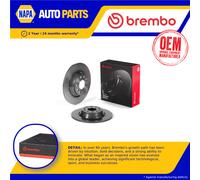 2x Brake Discs Pair Solid fits AUDI Q3 8U, F3B, F3N Rear 1.4 1.5 2.0 2.0D 300mm