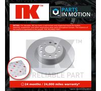 2x Brake Discs Pair Solid fits AUDI Q3 8U, F3B, F3N Rear 1.4 1.5 2.0 2.0D 300mm