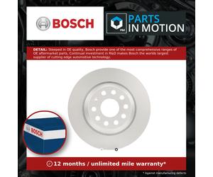 2x Brake Discs Pair Solid fits AUDI Q3 8U, F3B, F3N Rear 1.4 1.5 2.0 2.0D 300mm