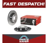 2x Brake Discs Pair Solid fits AUDI Q3 8U, F3B Rear 1.4 1.5 2.0 2.0D 2011 on Set