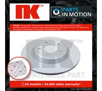 2x Brake Discs Pair Solid fits AUDI A5 2.7D Rear 07 to 12 300mm Set NK Quality