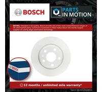 BOSCH 0986479465 Brake Disc Rear Solid 286mm Outer Diameter Fits Audi TT