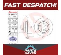 2x Brake Discs Pair Solid fits BMW 114D F20, F21 1.5D Rear 15 to 19 B37D15A Set