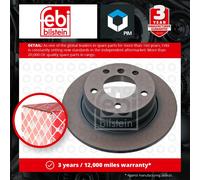 2x Brake Discs Pair Solid fits BMW 116 E81, E87 2.0 Rear 08 to 11 N43B20A 280mm