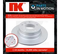 2x Brake Discs Pair Solid fits BMW 118D E87 2.0D Rear 04 to 07 280mm Set NK New