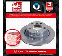 2x Brake Discs Pair Solid fits BMW 116D F20, F21 1.5D Rear 15 to 19 B37D15A Set
