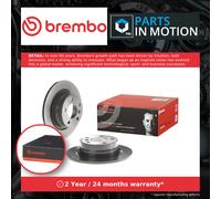 2x Brake Discs Pair Solid fits BMW 120 F20, F21 1.6 Rear 2015 on N13B16A 290mm