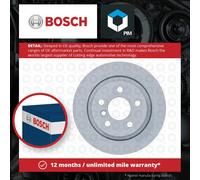 2x Brake Discs Pair Solid Rear 280mm 0986479C92 Bosch Set 34216799367 BD2413 New