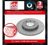 2x Brake Discs Pair Solid fits BMW 316 E30 1.6 Front 87 to 94 260mm Set Febi New
