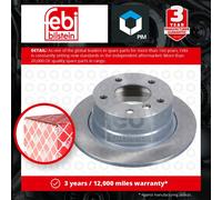 2x Brake Discs Pair Solid Rear 272mm 18630 Febi Set 34211160809 34216758552 New