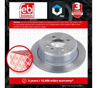 2x Brake Discs Pair Solid fits BMW 325 E30 2.5 Rear 83 to 93 258mm Set Febi New
