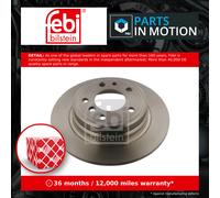 2x Brake Discs Pair Solid fits BMW 525 TDS E34 2.5D Rear 91 to 96 300mm Set Febi