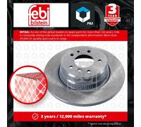 febi bilstein Pair of Brake Disc Rotor 10755 fits Rear OE 34 21 1 157 953